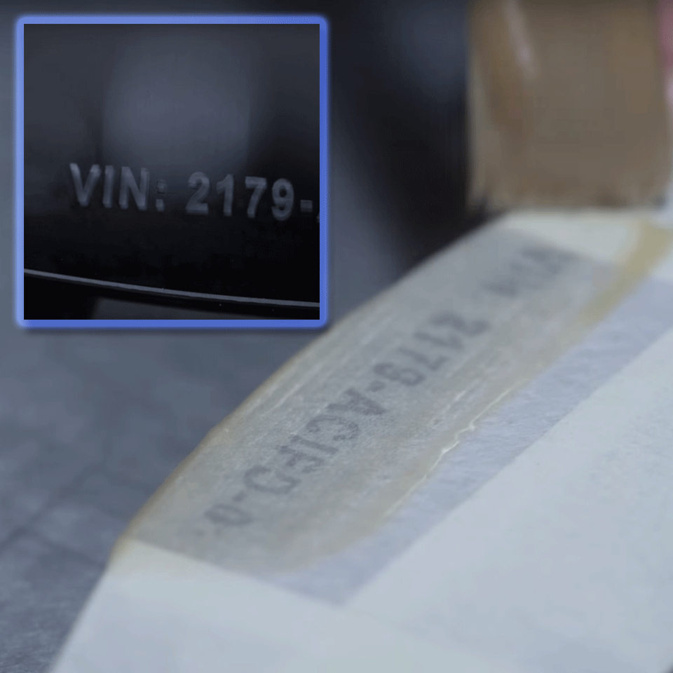 Brother Pro Tape STe-141 Schablonenband – weiß auf transparent 5